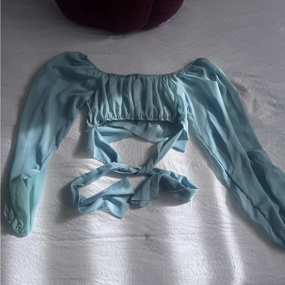 Windsor turquoise Chiffon Blouse